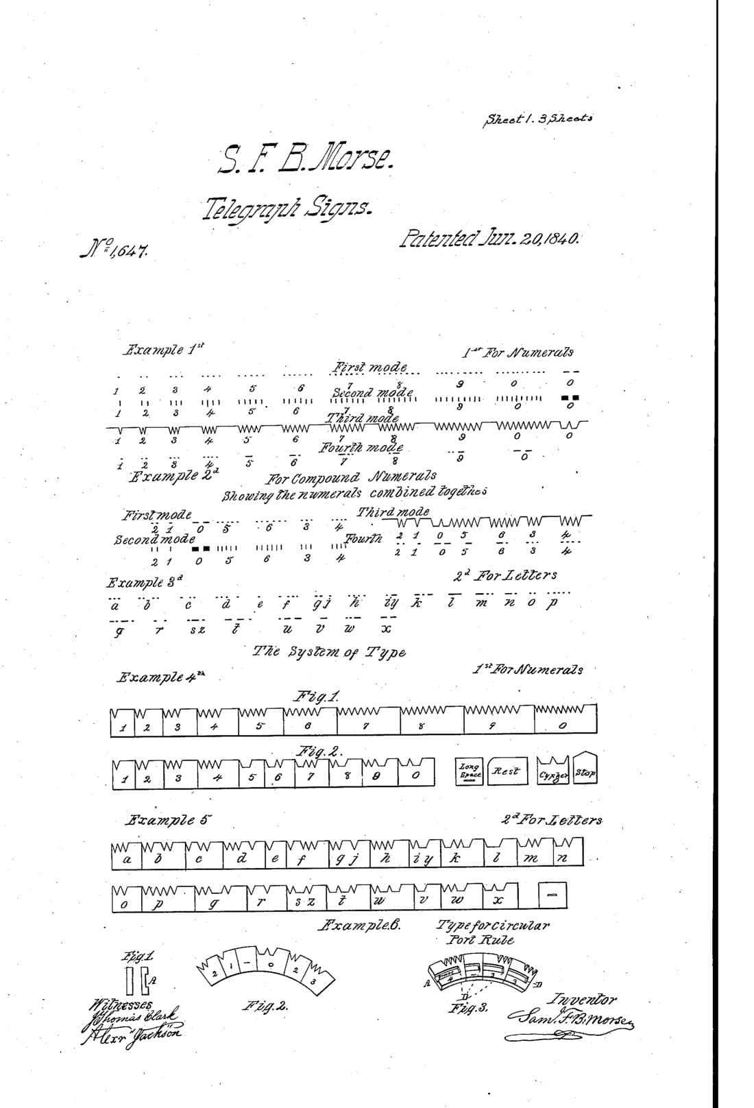 Electro-Magnetic Telegraph patent drawing, 1840, archive paper finish